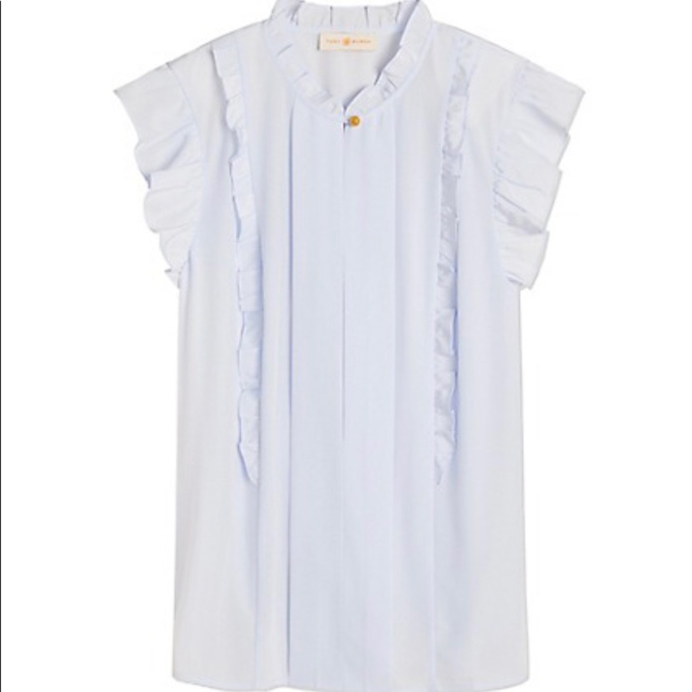 NWT Tory Burch Ruffle shell top
